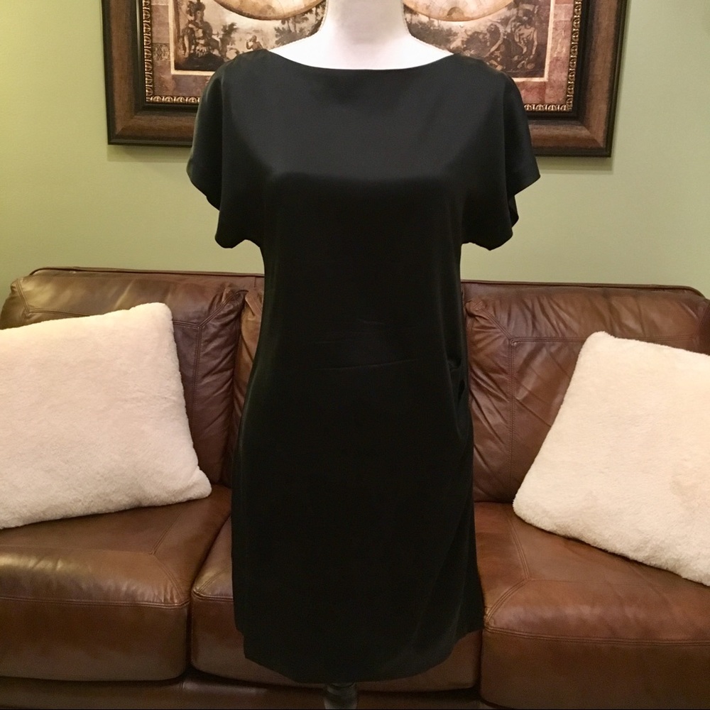 Banana Republic black silk dress